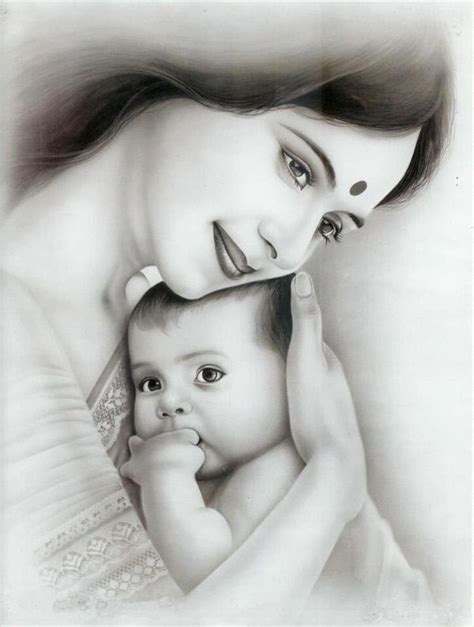 drawing mother and baby images|mother and child images drawing.